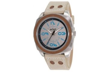 Image of Axcent Pimp Watch, Khaki Band, Silver Face, Cerulean Numerals X17001-660