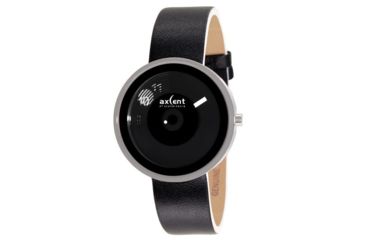 Image of Axcent Shade Watch, Black Strap, Black Face, White Hands X27104-257