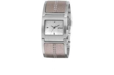 Image of Axcent Bangle Watch, Brown+Silver Bracelet, Silver Face, Silver Hands X36031-630
