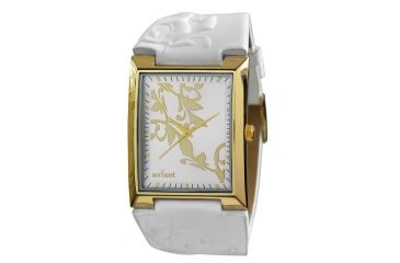Image of Axcent Spirit Watch, White Strap, Silver Face, Gold Hands X55928-131