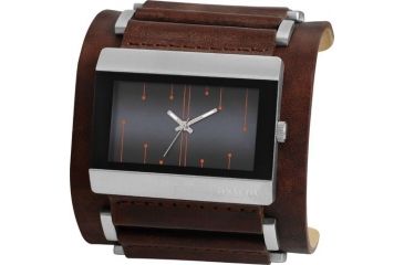 Image of Axcent Circuit Watch, Dark Brown Strap, Brown Face, Red Markers X69791-346