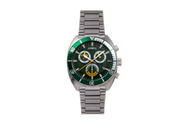 Image of Axwell Chronograph Bracelet Watch w/Date, Green, AXWAW105-5, Green, One Size, AXWAW105-5