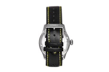 Image of Axwell Leather-Band Watch w/Date, Black/Grey, AXWAW102-3, Black/Grey, One Size, AXWAW102-3