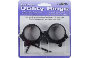 Image of B-Square Sport Utility Rings, 30mm Standard Dovetail, Low, Blued 20062