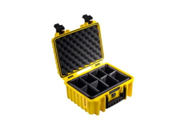 Image of B&amp;W International Type 3000 Yellow Outdoor Case With RPD Insert, Yellow, Medium 3000/Y/RPD
