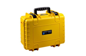 Image of B&amp;W International Type 4000 Yellow Outdoor Case With Si Foam, Yellow, Medium 4000/Y/SI