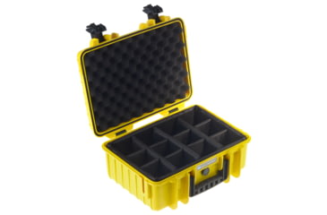 Image of B&amp;W International Type 4000 Yellow Outdoor Case With RPD Insert, Yellow, Medium 4000/Y/RPD