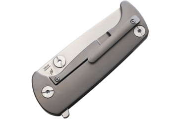 Image of B'yondEDC Chunk Folding Knife, 4.5in Closed, 3.5in, S35VN, Satin Blade, Gray Satin Titanium Handle, Nylon Sheath, ASM2102NA