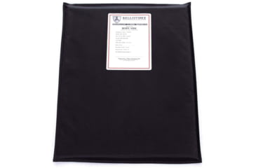 Image of Ballistipax Armor Plate IIIA Soft Rectangular, 10x12, Black, S1SFTR1012BK
