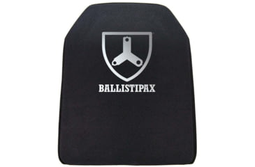 Image of Ballistipax Armor Plate IIIA Hard Shooters Cut, 10x12, Single Curve, Black, S1HRDSC1012BKSC
