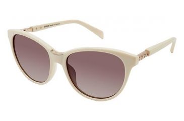 Image of Balmain 2100 Sunglasses - Frame Ivory, Lens Color Dark Grey, Size 54/16mm BL210003