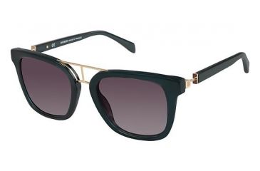 Image of Balmain 2106 Sunglasses - Frame Green, Lens Color Gradient Grey, Size 52/20mm BL210604