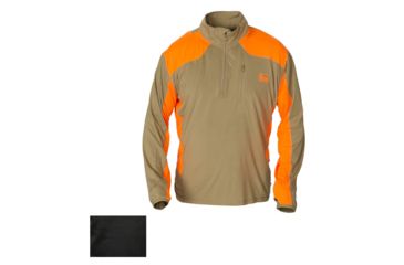 Image of Banded Tech Stalker 1/4 Zip Pullover - Mens, Black, Extra Large, B1010017-BK-XL