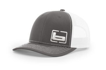 Image of Banded Trucker Cap R112 Side Logo, Charcoal/White B03582