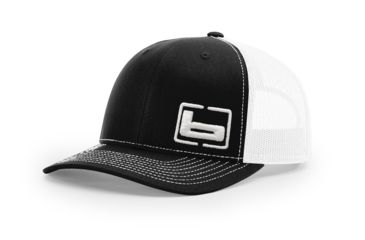 Image of Banded Trucker Cap R112 Side Logo, Black/White B03583