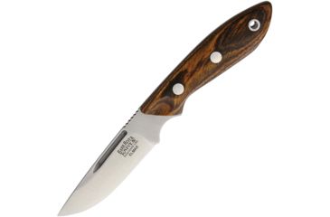 Image of Bark River Adventurer Bocote Fixed Blade Knife, 3.25in, Drop Point, Brown, Bocote Wood Handle BA05141WB
