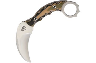 Image of Bark River Ghost II Mil Spec Camo Fixed Blade Knife, 3.25in, A2 Tool Steel, Camo, G10 Handle BA12113GMSC
