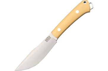 Image of Bark River Trail Buddy Antique Ivory Fixed Blade Knife, 4.125in, A2 Tool Steel, Standard Edge, Antique Ivory, Micarta Handle BA145MAI