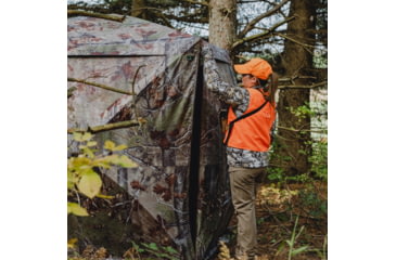 Image of Barronett Blinds Radar 2 Person Hub Blind, Backwoods Camo, RA200BW