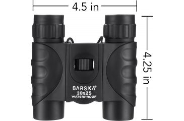 Image of Barska 10x25mm Waterproof Compact Binocular, Black, Small AB12725