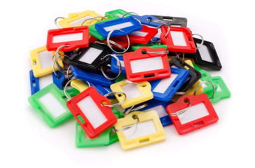 Image of Barska Assorted Key Tags For Key Cabinets, 100 Pack, Multi, Small, AF13680
