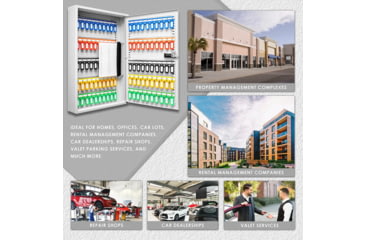 Image of Barska 100 Capacity Adjustable Key Cabinet