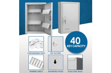 Image of Barska 40 Capacity Fixed Position Key Cabinet