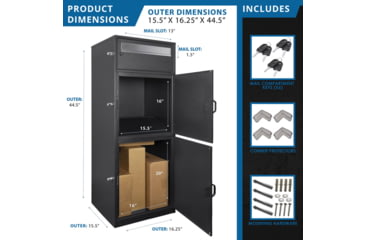 Image of Barska MPCB-100 Three Compartment Locking Mail