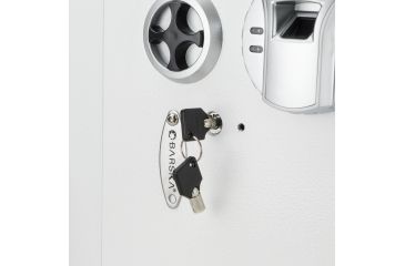 Image of Barska Biometric Wall Safe, White, Medium AX13030