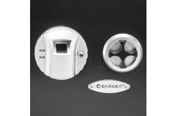Image of Barska Biometric Wall Safe (Left Opening), Black, Medium AX13034