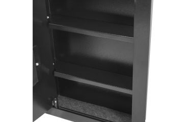 Image of Barska Biometric Wall Safe (Left Opening), Black, Medium AX13034