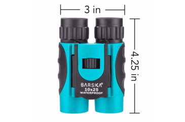 Image of Barska Blueline 10x25mm Roof Prism Binoculars, Blue, Small, AB12726