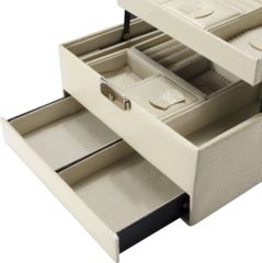 Image of Barska Cheri Bliss Jewelry Case JC-300,8x7.5x6in,Cream BF12502