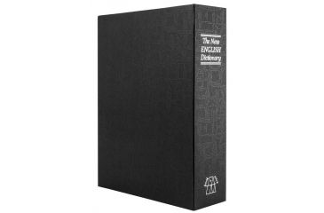 Image of Barska Dictionary Book Lock box Safe w/ 3 Digit Combination Lock, Black, Outer Size 7.56 x 2.5 x 10.5 in CB12498