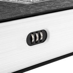 Image of Barska Dictionary Book Lock box Safe w/ 3 Digit Combination Lock, Black, Outer Size 7.56 x 2.5 x 10.5 in CB12498