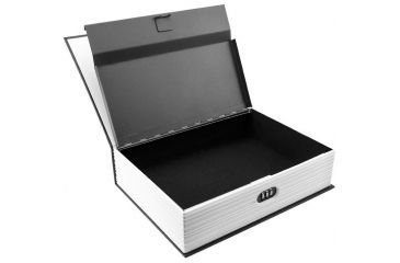 Image of Barska Dictionary Book Lock box Safe w/ 3 Digit Combination Lock, Black, Outer Size 7.56 x 2.5 x 10.5 in CB12498