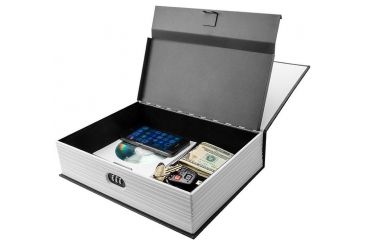 Image of Barska Dictionary Book Lock box Safe w/ 3 Digit Combination Lock, Black, Outer Size 7.56 x 2.5 x 10.5 in CB12498