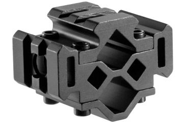 Image of Barska Double Rifle barrel Mount, Tri-Rail, 2 sections, Black AW12002