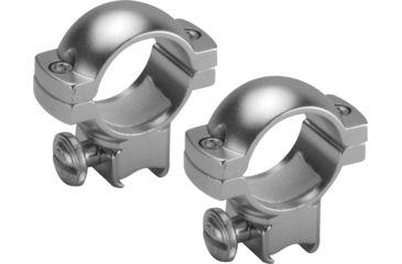 Image of Barska Dovetail Style Rifle Scope Rings, Medium, 1 inch, Silver AI13300
