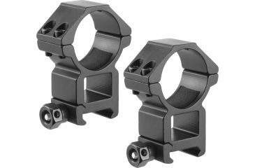 Image of Barska High 30mm Weaver Style HQ Rings, Black, Medium AI13190