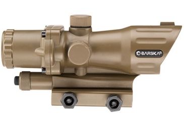 Image of Barska IR AR-15 / M-16 Electro Sight Rifle Scope, 4x30mm, Illuminated IR Target Dot, Second Focal Plane, Tan, AC12454