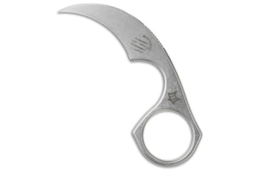 Image of Bastinelli Creations Bastinelli Diagnostic Karambit Fixed Blade Neck Knife Stonewash 1.5" Stonewash, Gray, Bohler N690, adult, BHQ-34361