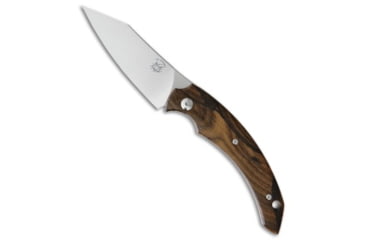Image of Bastinelli Creations, Fox Knives Bastinelli Creations Dragotac Slim Friction Folder Knife Ziricote 3.2" Satin, Brown, Bohler N690, adult, BHQ-72576
