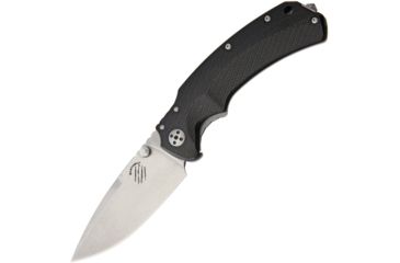 Image of Bastinelli Creations R.E.D. Folder Stonewashed Folding Knife,3.25in,Stonewash,Black,G10 Handle BAS01