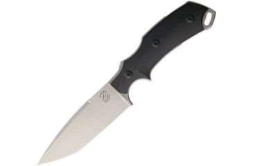 Image of Bastinelli Creations RED V2 Fixed Blade Knife, 4in, Standard Edge, Stonewash, Black, Micarta Handle BAS03V2