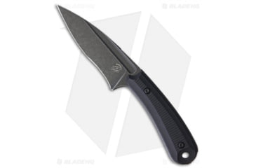 Image of Bastinelli Creations SIN Fixed Blade Knife, 3.50in, Bohler N690 Stainless Steel, Drop Point Blade, G10 Black Handle, Black/Black, 7.25in, BHQ-88813