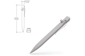 Image of Bastion Bolt Action Pen Aluminum Silve
