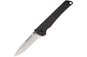 Image of Bastion Partizan Framelock G10 Folding Knife,3.25in,D2 Tool Steel,Standard Edge,Black,G10 Handle BSTN12