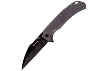 Image of Bastion Talon Linerlock Folding Knife, Bastion D2 Steel Blade Flipper Folder Pocket Knife G10 Scales - Talon, Black Blade/Black Scales, BSTN-TLNBLK-BLK