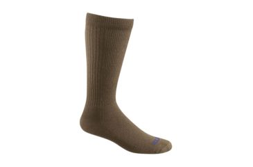Image of Bates Footwear Thermal Uniform Mid Calf Sock, Coyote Brown, Large, Pack of 4 E11961270-223-L-Coyote Brown